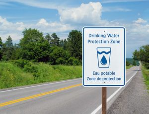 A photo of a Drinking Water Protection Sign